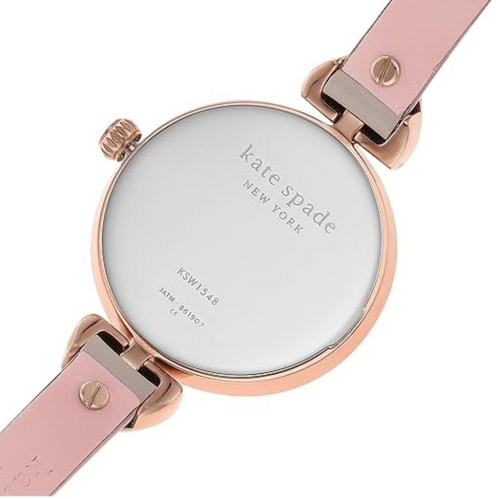 Kate Spade New York Women's Hollis Stainless Steel Dress Quartz Watch Rose Gold - Picture 3 of 6